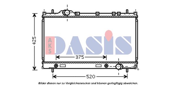 AKS DASIS Jäähdytin,moottorin jäähdytys 520096N